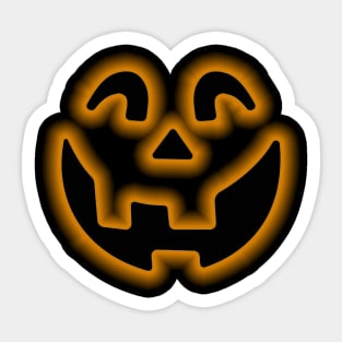 Funny jack o lantern happy halloween party Sticker